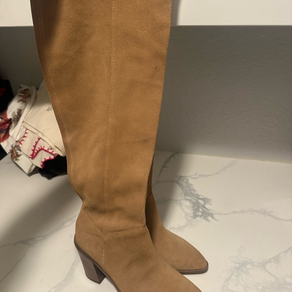 Tan Knee-High Women's Boots